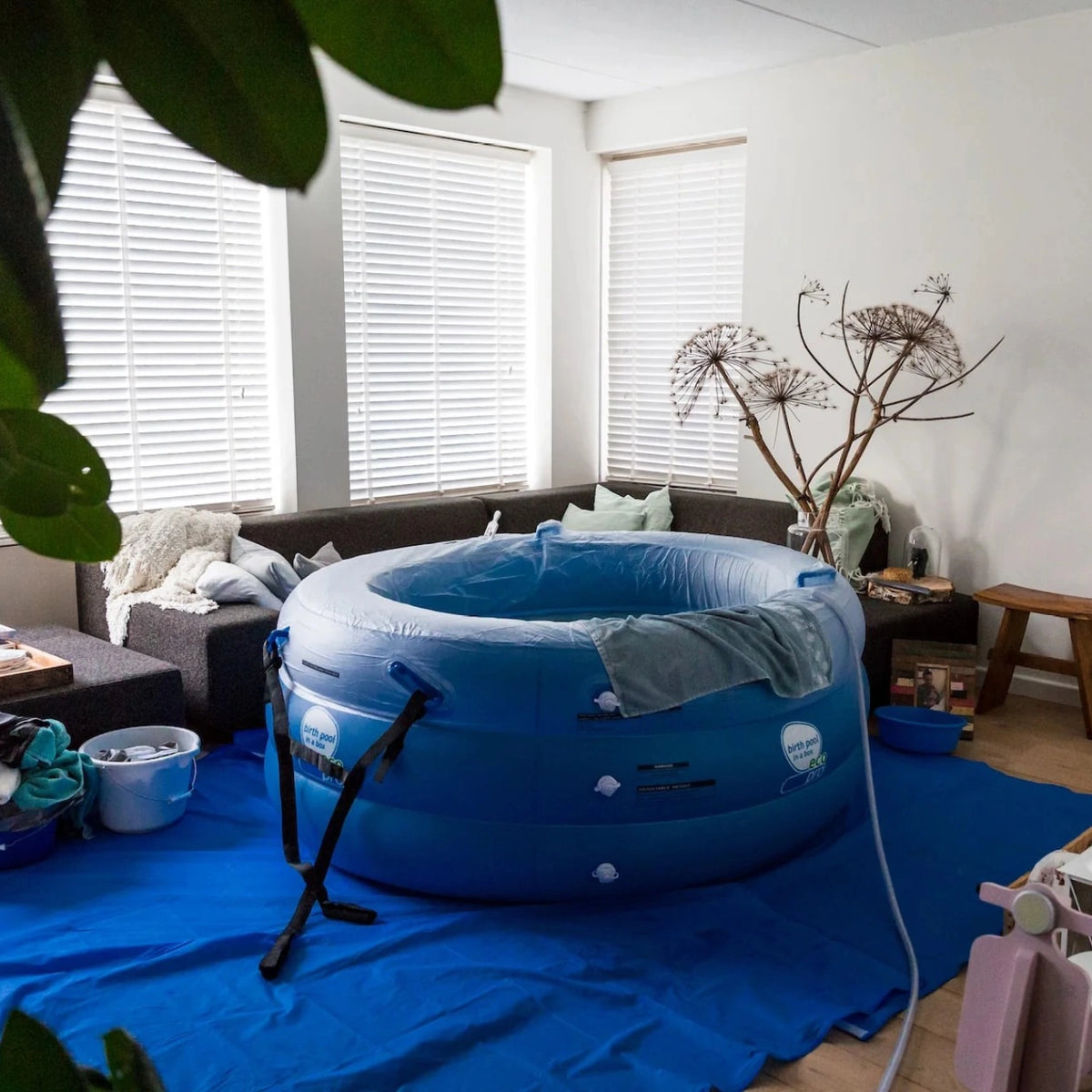Bevallingsbad Blauw Regular maat (incl. premiumpakket!)